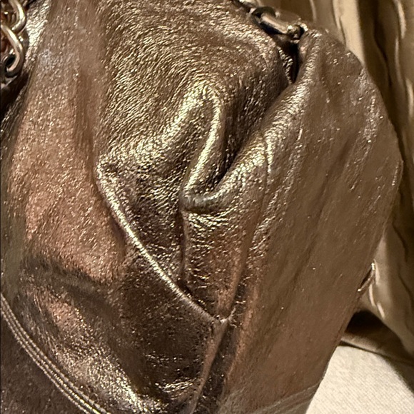 Coach Brooke Metallic Leather Shoulder Bag - Picture 8 of 16